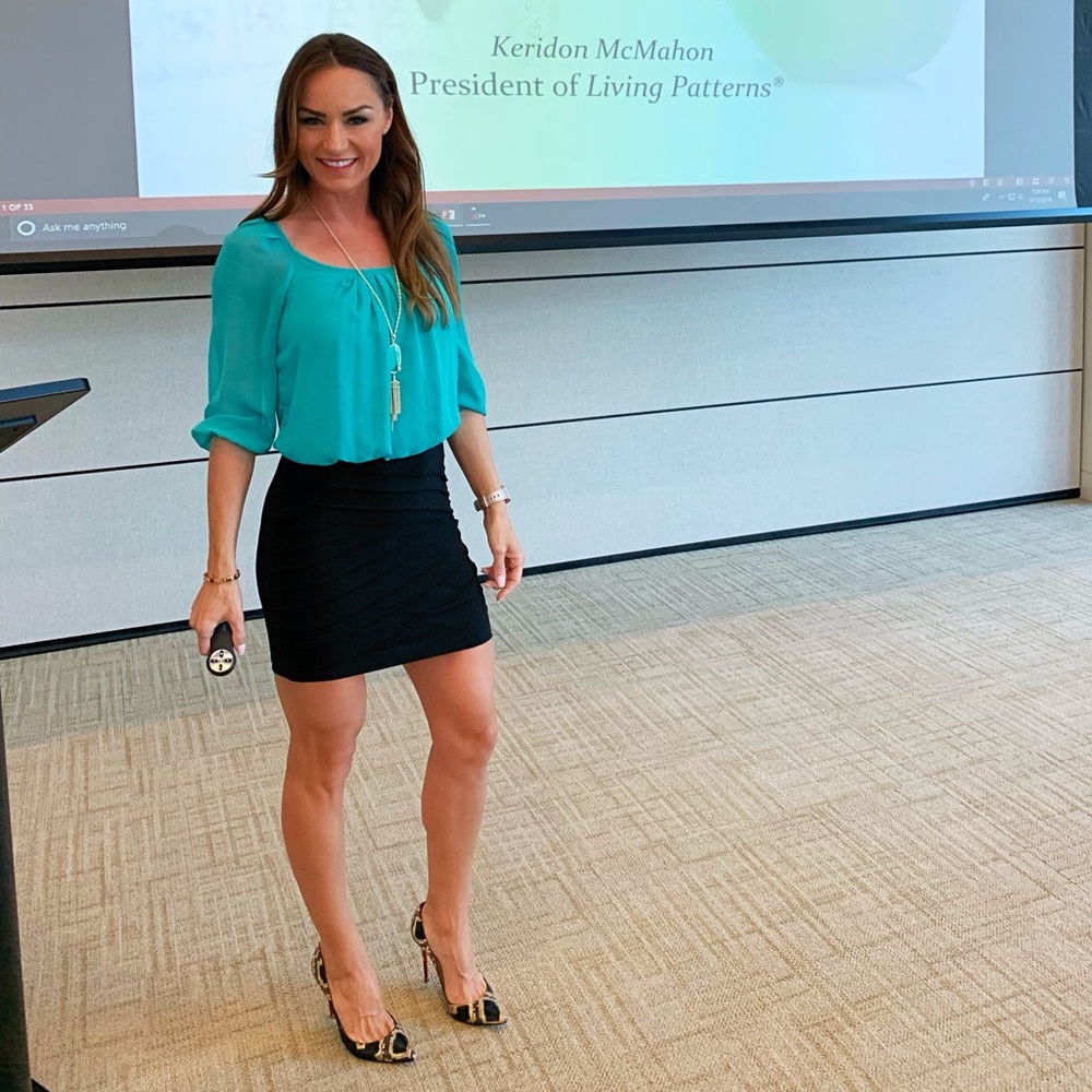 One piece business dressy skirt and shirt dress